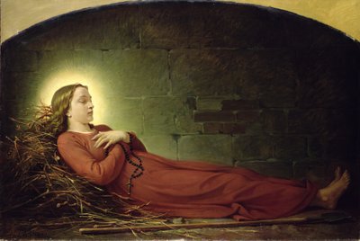 A morte do primo Germaine (1579-1601) a Virgem de Pibrac, c.1863 de Alexandre Grellet
